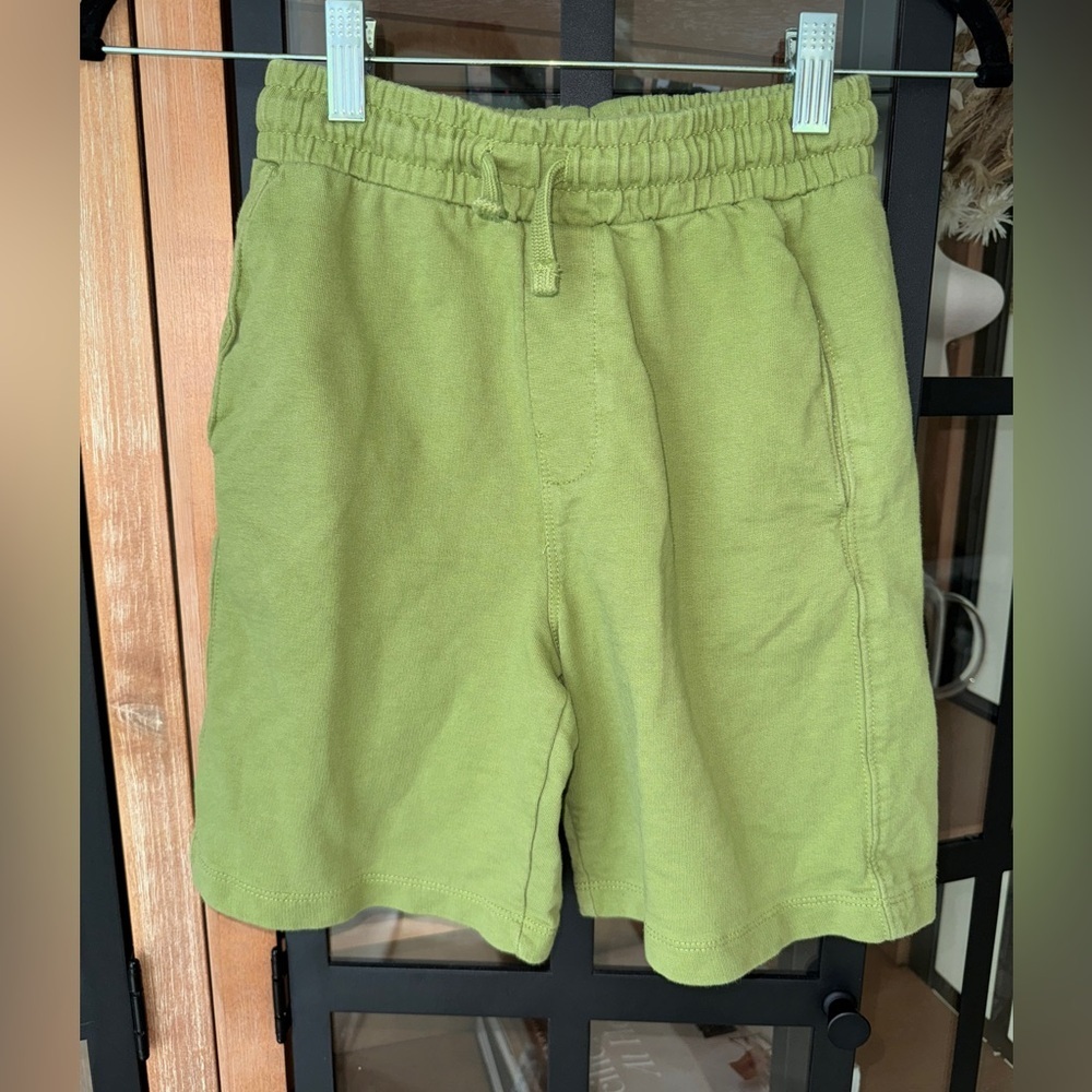 Zara Kids boys sweat shorts sage green cotton casual bottoms cargo summer